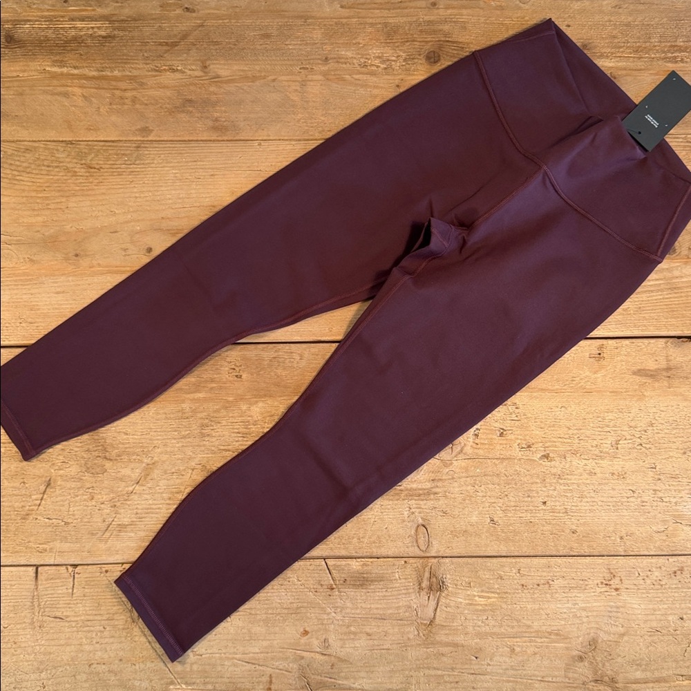 NWT- Fabletics Define PowerHold HW Legging 7/8 - OXBLOOD (24”inseam)